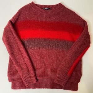 SIMPLY VERA VERA WANG Cozy Red Gradient Sweater size large